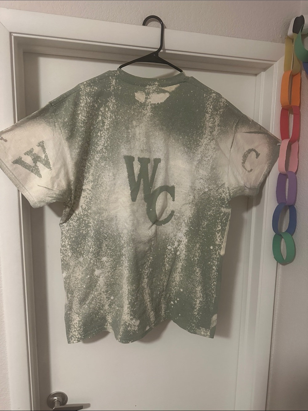 Olive Green Bleached Unisex Winners Club Tee XL